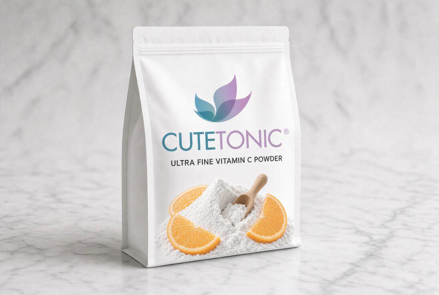 Ultra fine vitamin C powder pouch