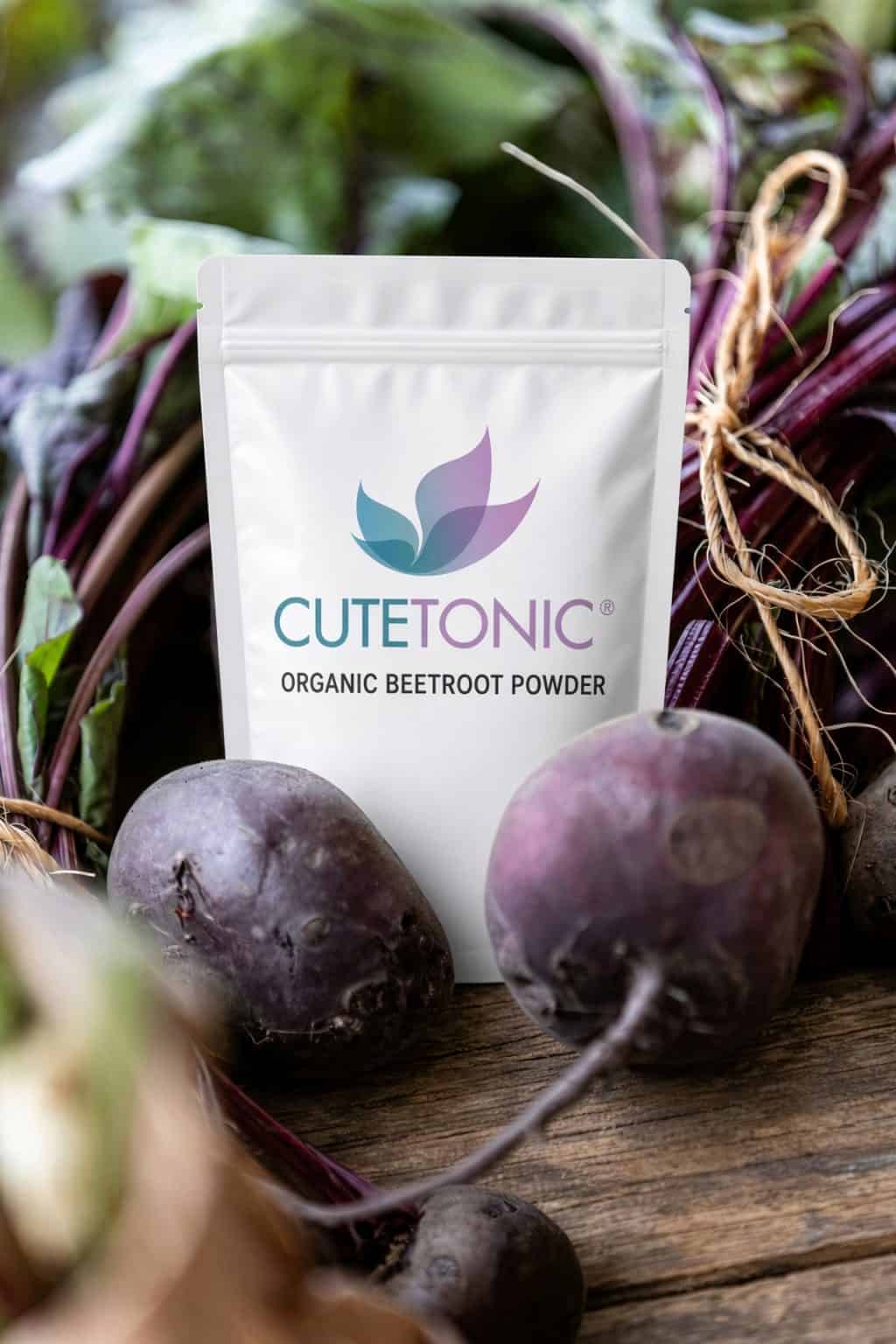 Organic beetroot powder pouch